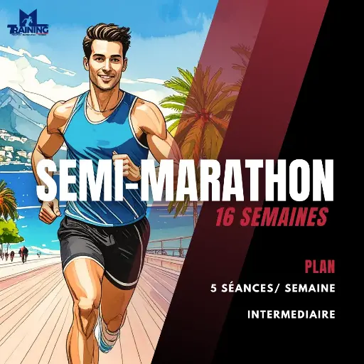 [P_SEMI_16S_INTERMEDIAIRE] Plan Semi Marathon 16 semaines (4mois) - 5 séances/sem  